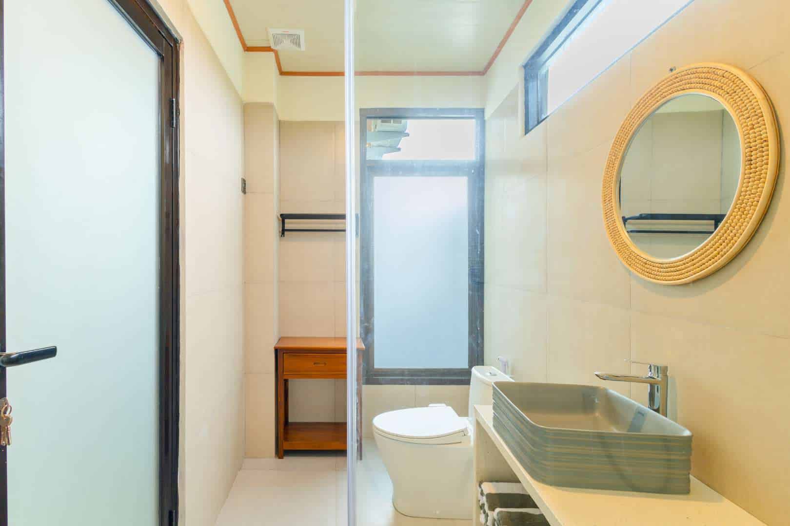 Sink and Mirror Bath Room